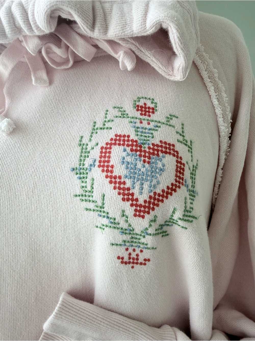 Free People Keepsake Oversized Hoodie in Heart Combo - Picture 10 of 12